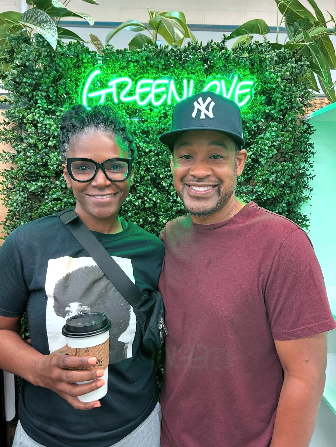 A couple at Greenlove Coffee